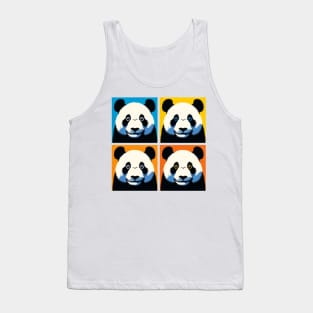 Pop Wide Eyes Panda - Funny Panda Art Tank Top